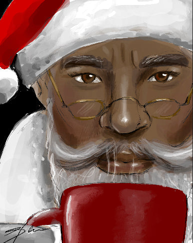 CANVAS Print “Black Santa”